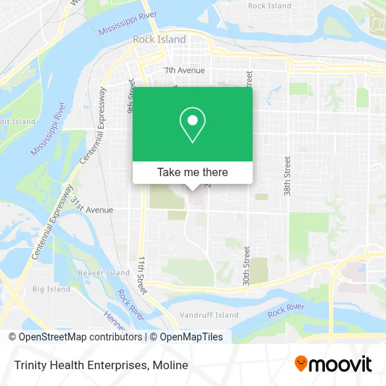 Trinity Health Enterprises map