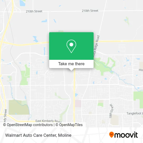Walmart Auto Care Center map