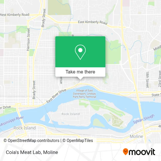 Coia's Meat Lab map