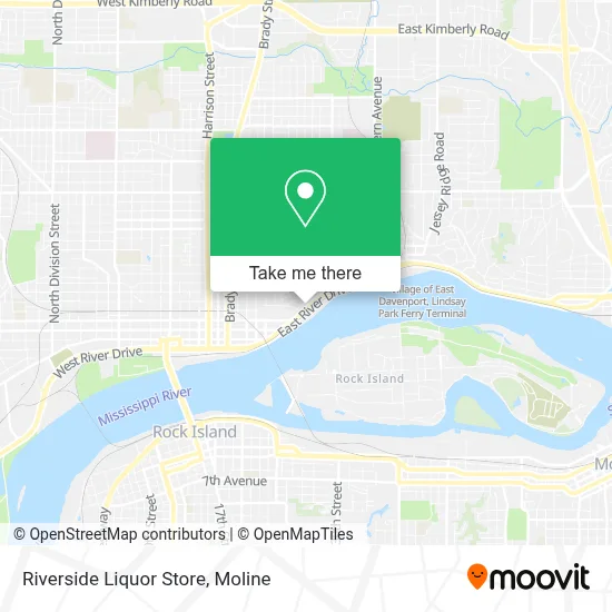 Riverside Liquor Store map