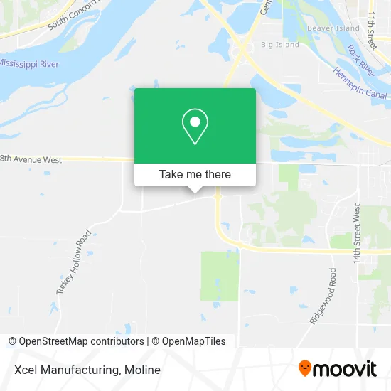 Xcel Manufacturing map