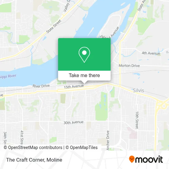 The Craft Corner map
