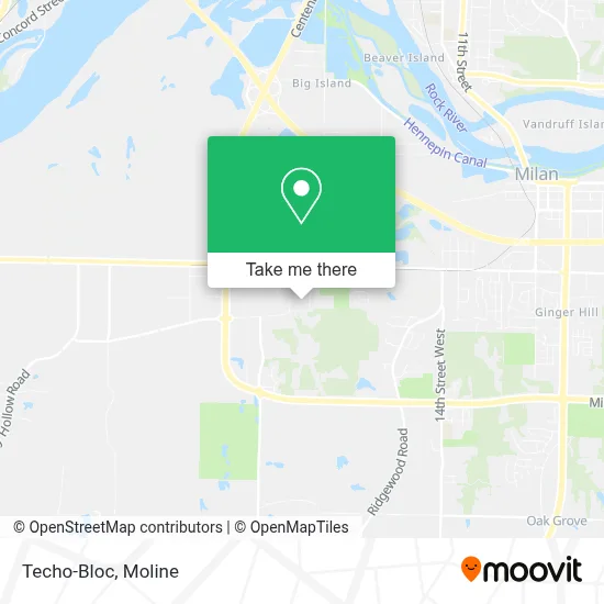 Techo-Bloc map