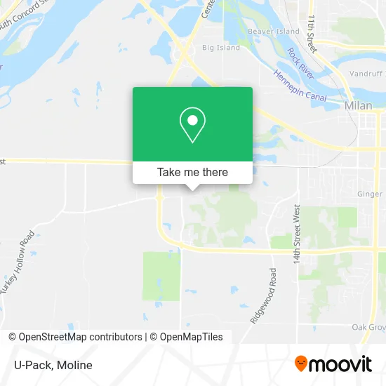 U-Pack map