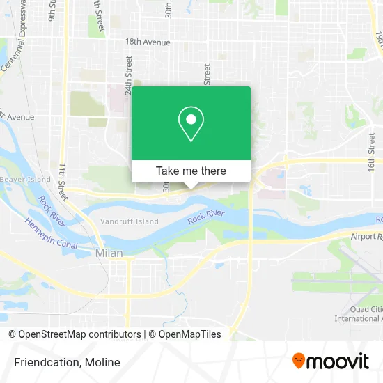 Friendcation map