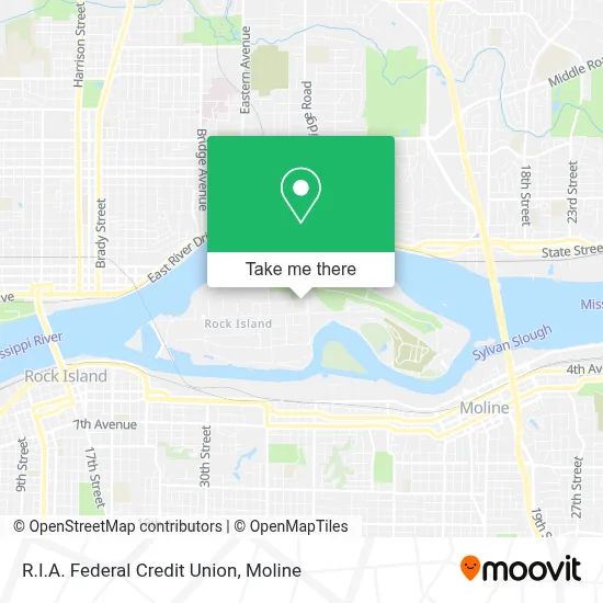 R.I.A. Federal Credit Union map