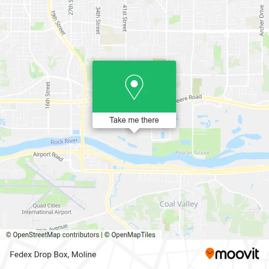Fedex Drop Box map