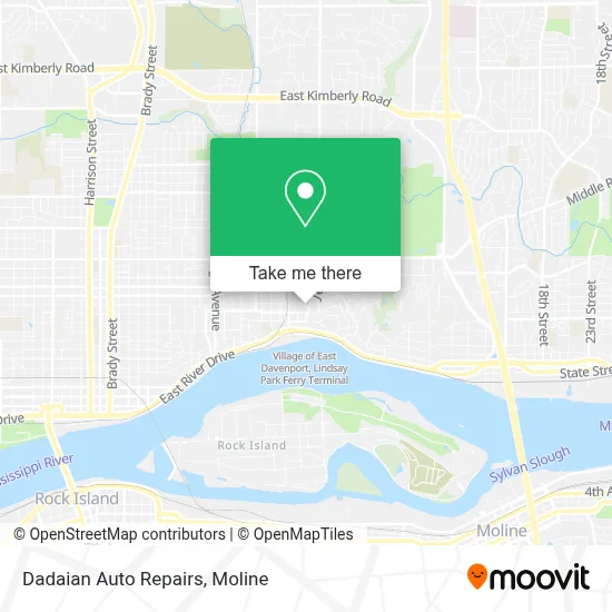 Dadaian Auto Repairs map