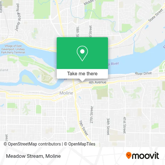 Meadow Stream map