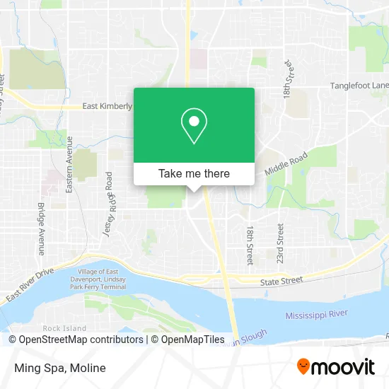 Ming Spa map
