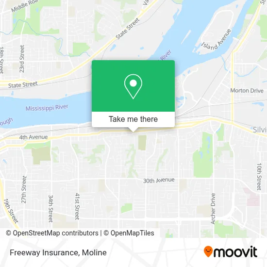 Freeway Insurance map