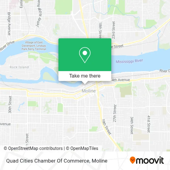 Quad Cities Chamber Of Commerce map