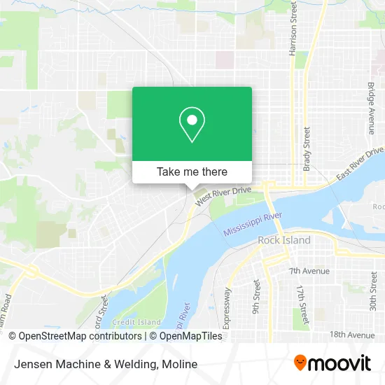 Jensen Machine & Welding map