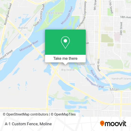 A-1 Custom Fence map