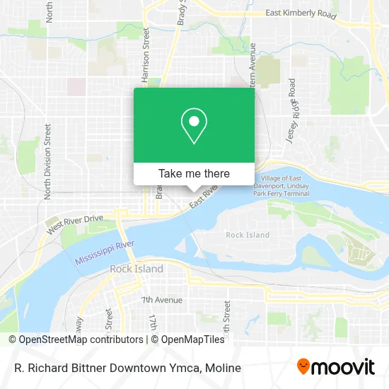 R. Richard Bittner Downtown Ymca map
