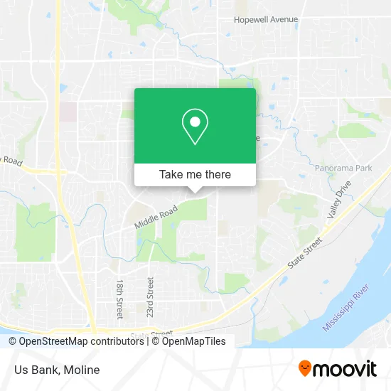 Us Bank map