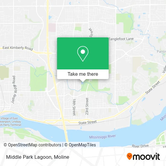 Middle Park Lagoon map