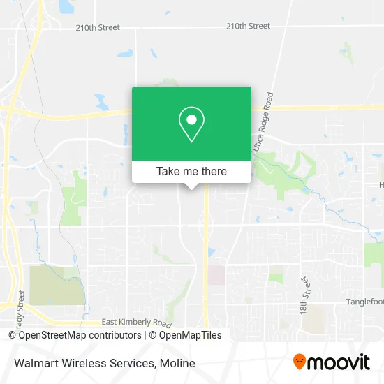 Walmart Wireless Services map