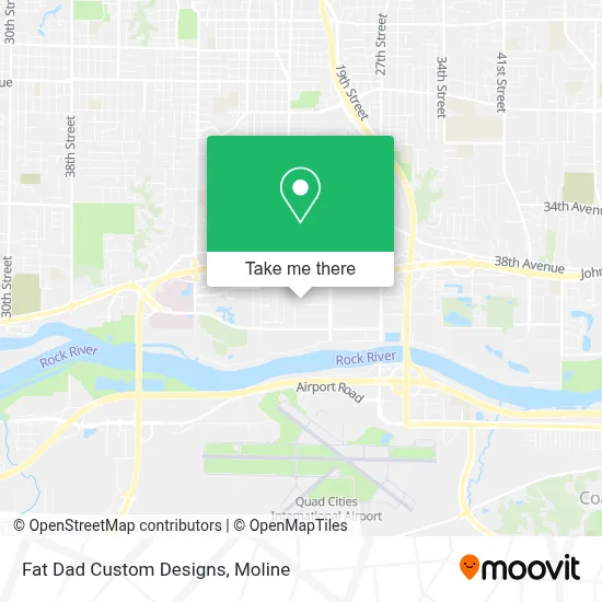 Fat Dad Custom Designs map