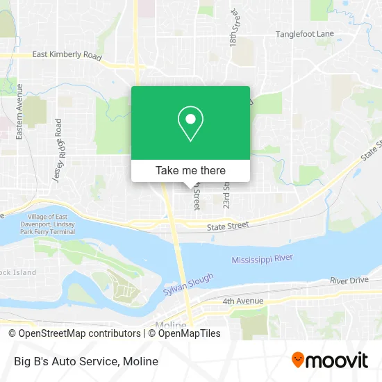 Big B's Auto Service map