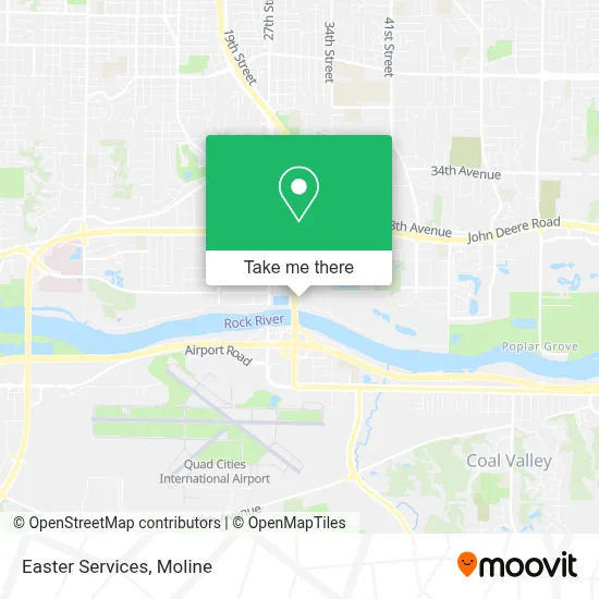 Easter Services map