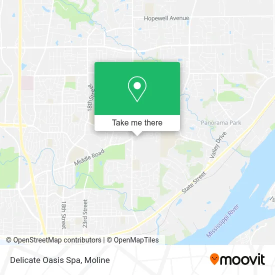 Delicate Oasis Spa map