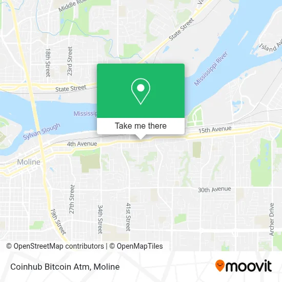 Coinhub Bitcoin Atm map