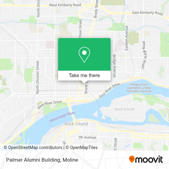 Palmer Alumni Building map