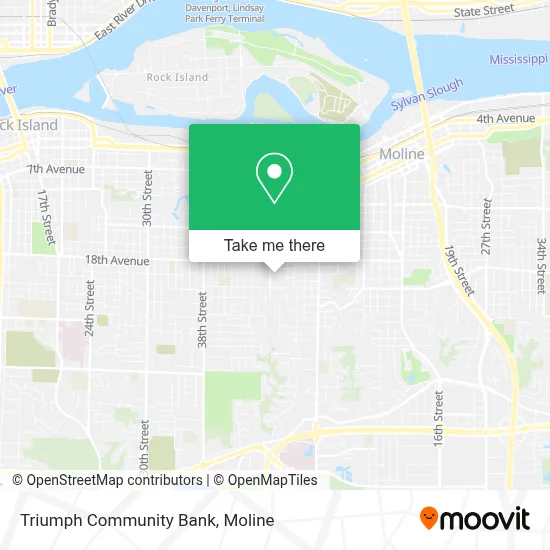 Triumph Community Bank map