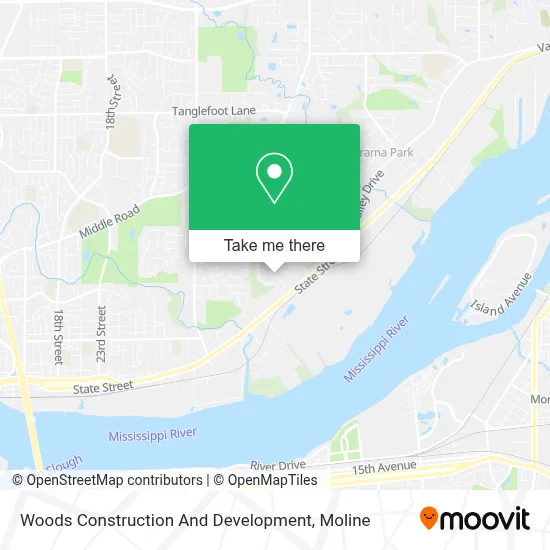 Woods Construction And Development map