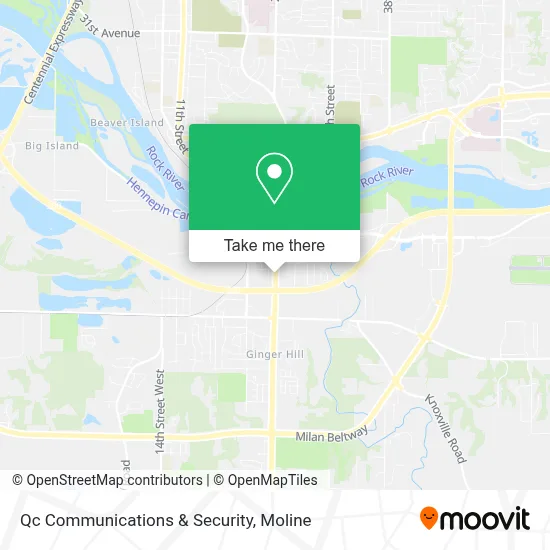 Qc Communications & Security map
