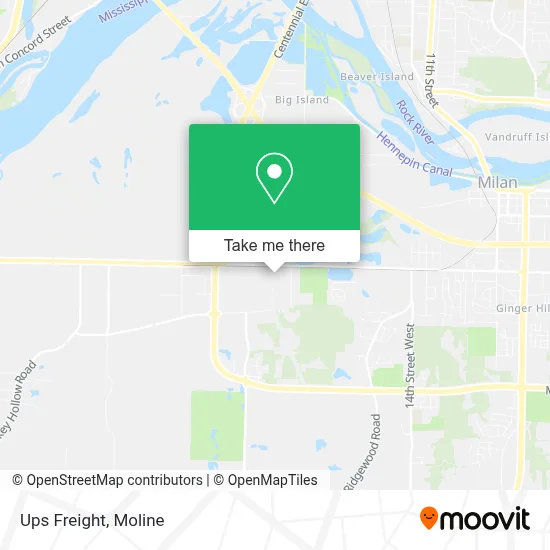 Ups Freight map