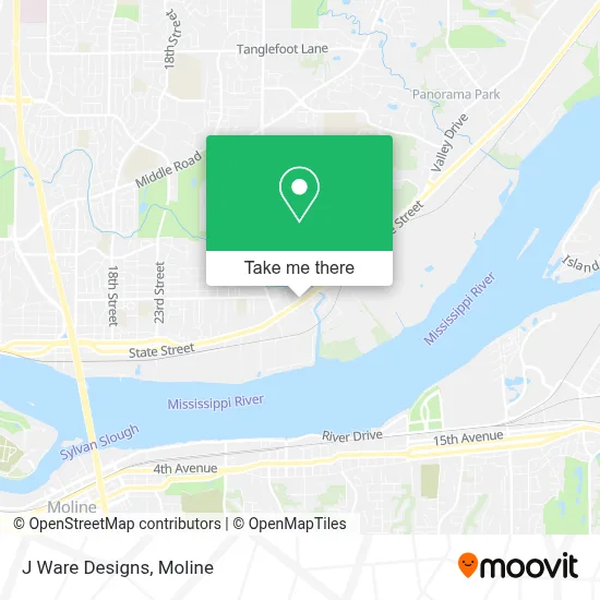 J Ware Designs map