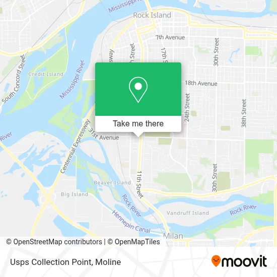 Usps Collection Point map