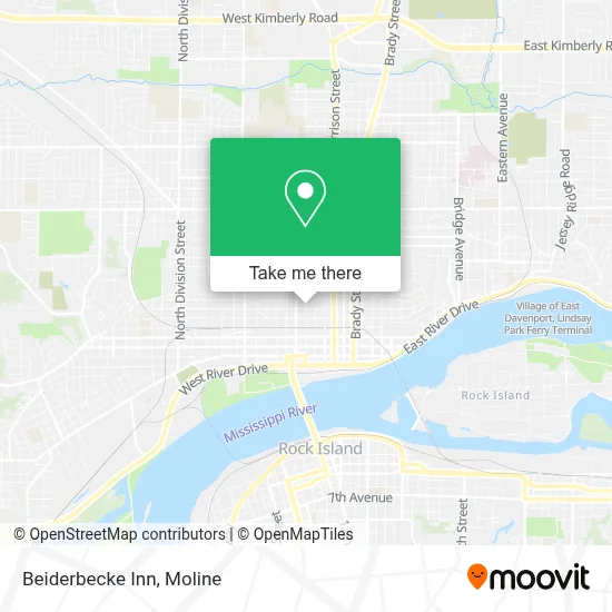 Beiderbecke Inn map