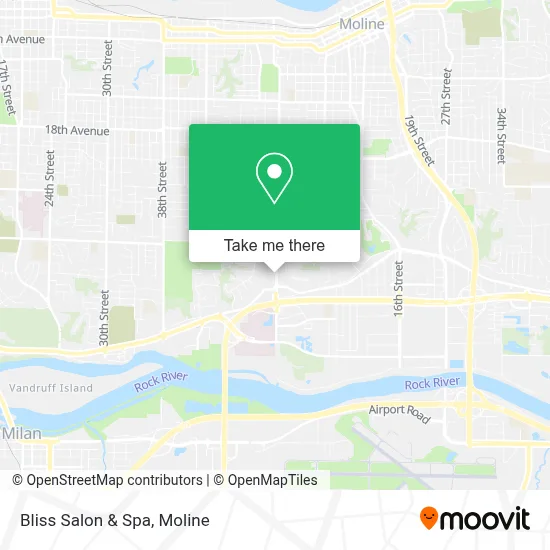 Bliss Salon & Spa map