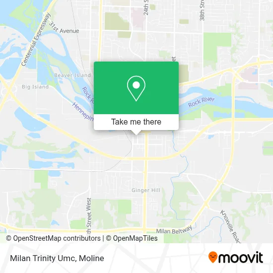 Milan Trinity Umc map