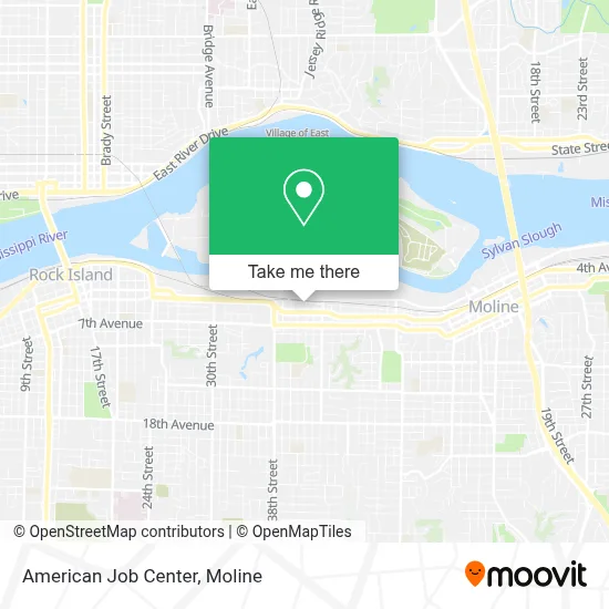 American Job Center map