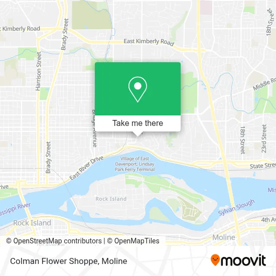Colman Flower Shoppe map
