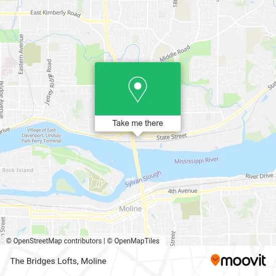 The Bridges Lofts map