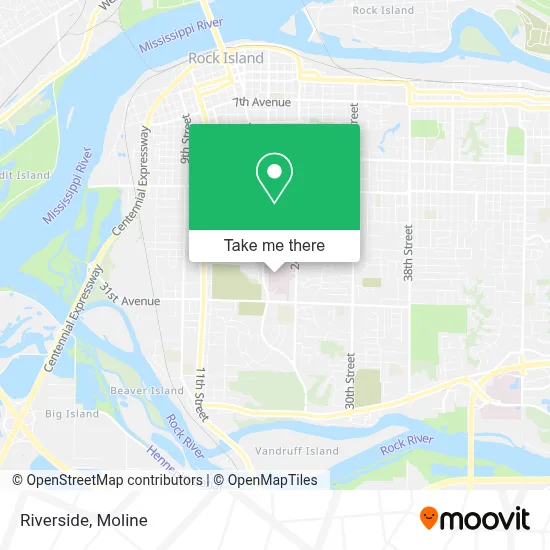Riverside map