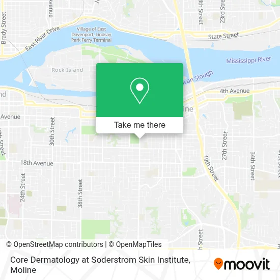 Core Dermatology at Soderstrom Skin Institute map