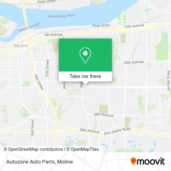 Autozone Auto Parts map