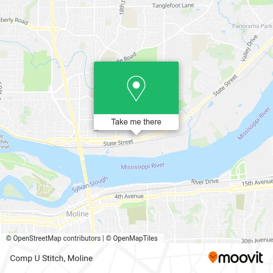 Comp U Stitch map