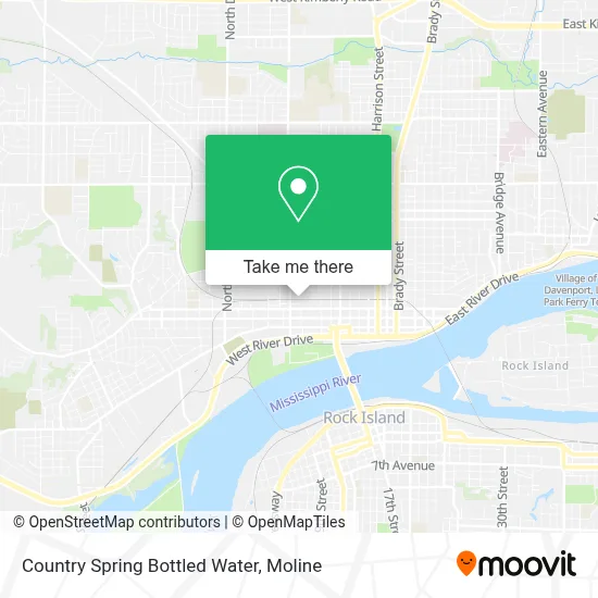 Country Spring Bottled Water map