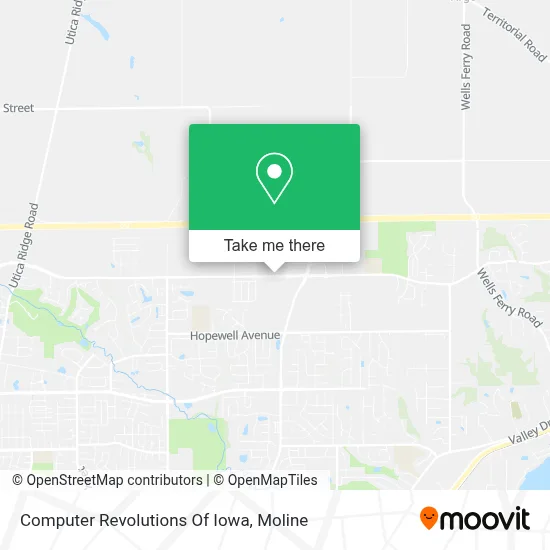 Computer Revolutions Of Iowa map