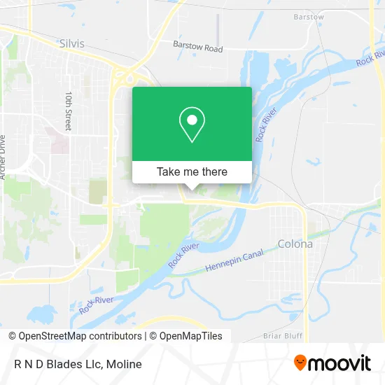 R N D Blades Llc map