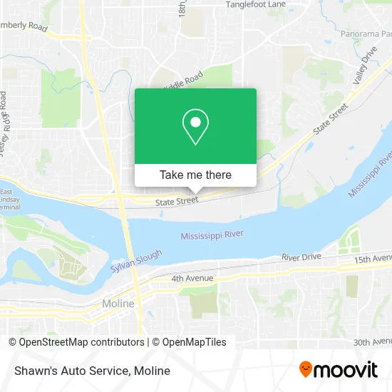 Shawn's Auto Service map