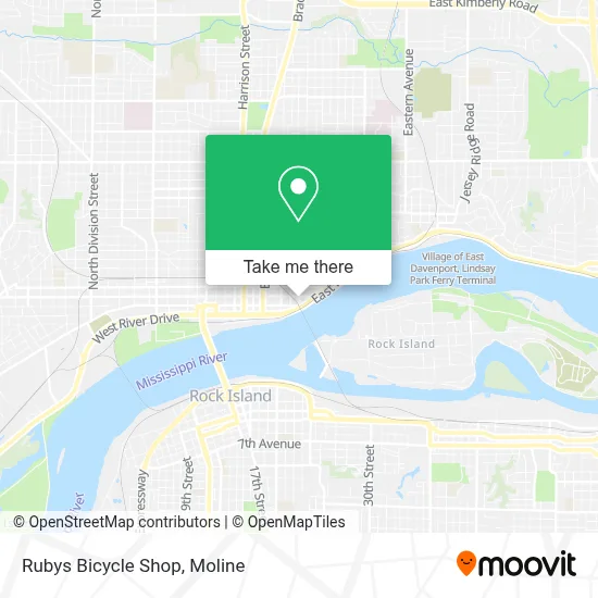 Rubys Bicycle Shop map