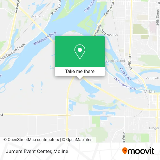 Jumers Event Center map